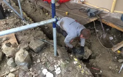 Digging a footing